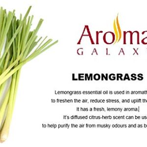 Aroma Galaxy 100% Pure & Natural Lemon Grass Vaporizer / Diffuser Oil (Concentrated) – Home Fragrance for Calming Effect, Aromatherapy and Spa – 1 LTR Vaporizer Oil Refill Bottle