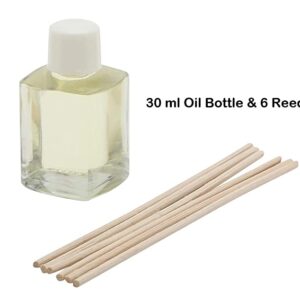 Aroma Galaxy Lavender and Chamomile Scented (Alcohol Free) 30 Ml Reed Diffuser Oil in Glass Bottle with 6 Reed Sticks – for Home Living Room