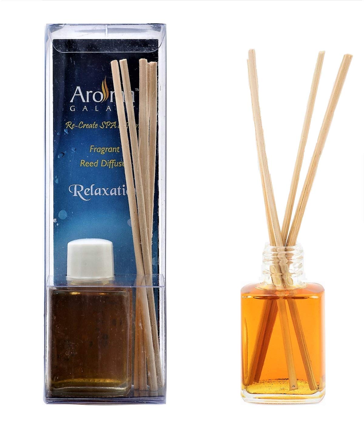 Aroma Galaxy Relaxation Scented (Alcohol Free) 30 ML Reed Diffuser Oil in  Glass Bottle with 6 Reed Sticks – for Home, Living Room – Aroma Galaxy